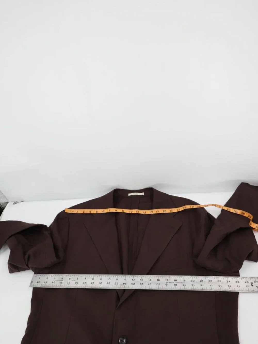 Suitsupply Suit Men 50L 42x31 Washington SA Roma Jetted Pure Linen 2 Piece Brown
